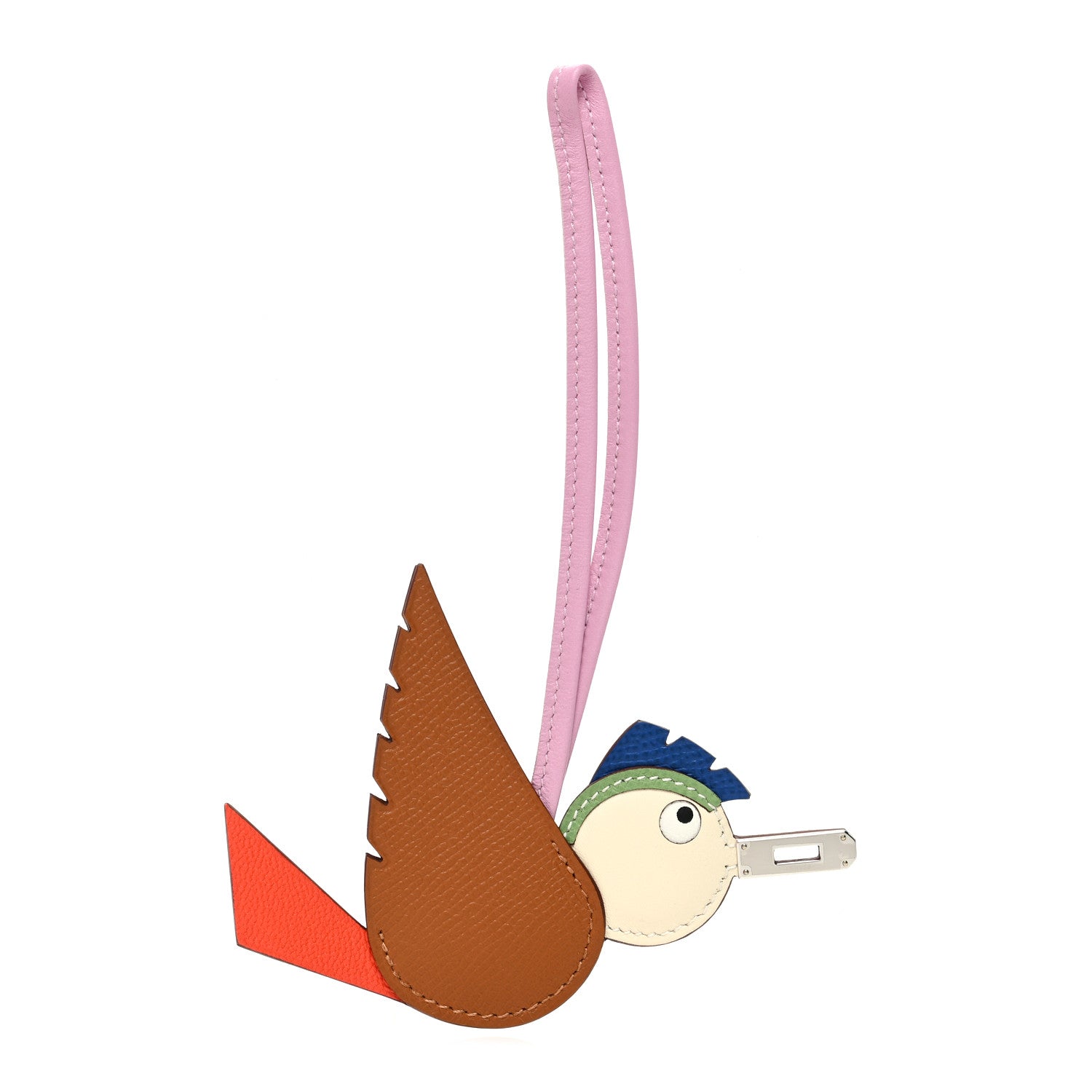 Hermes Epsom Swift Chevre Mysore Birdy Bag Charm Mauve Sylvestre Vert Poppy Gold Nata Craie 1 of 5