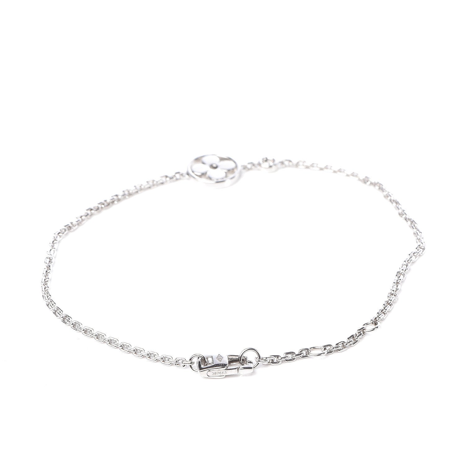 Louis Vuitton 18K White Gold Diamond Idylle Blossom Bracelet 3 of 5