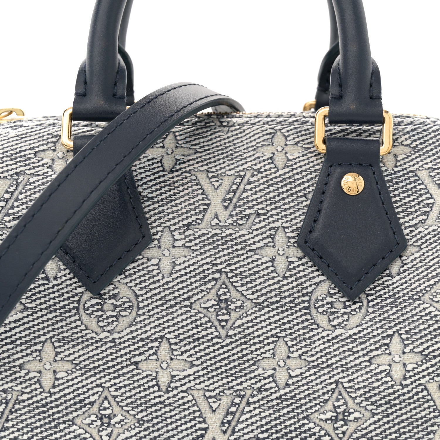 Louis Vuitton Monoglam Speedy Bandouliere 20 Blue 7 of 10