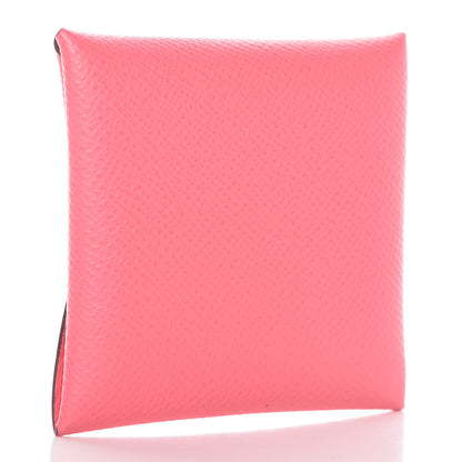 Hermes Epsom Bastia Coin Purse Rose Azalee 3 of 10