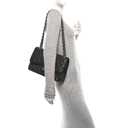 Chanel Caviar Quilted Jumbo Double Flap Black 2 of 12