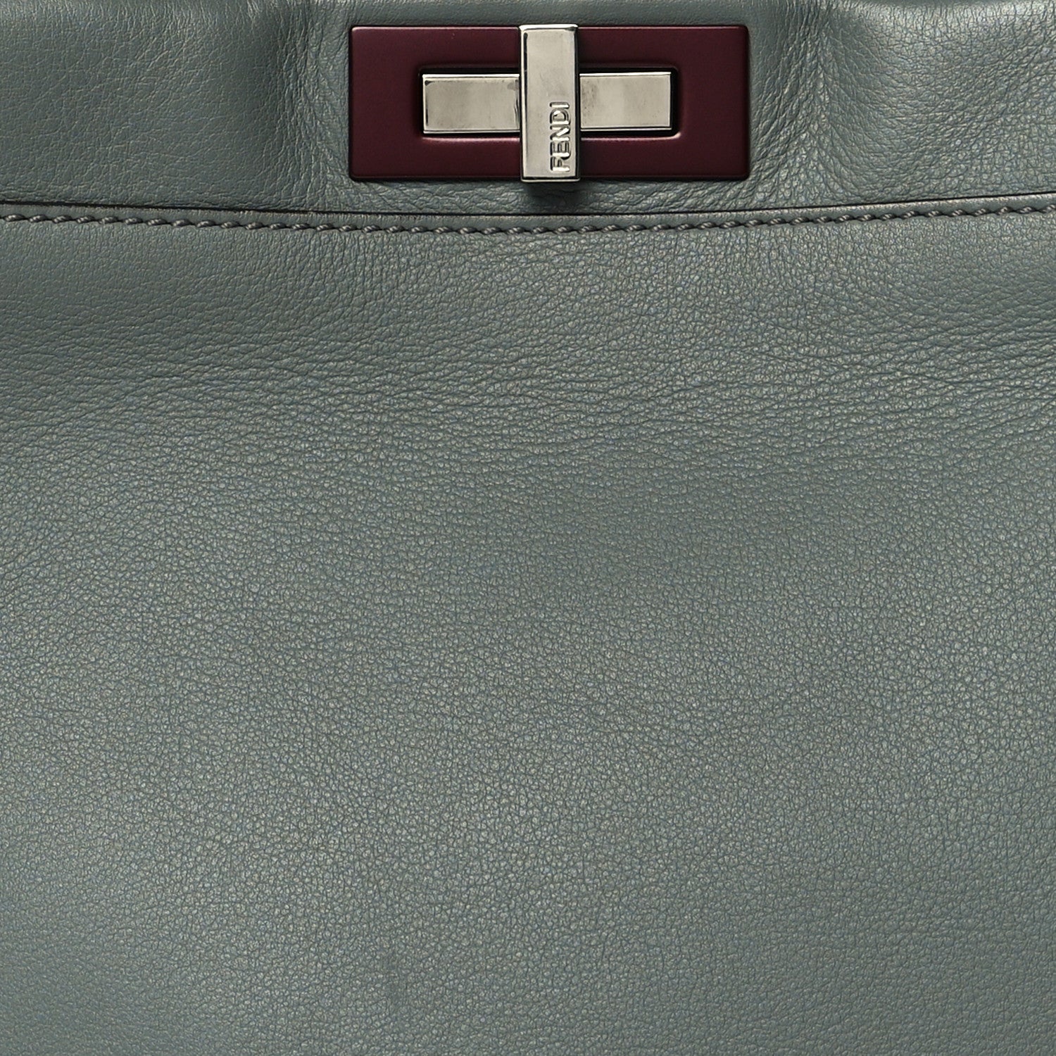 Fendi Vitello Seta Shiny Nappa Medium Peekaboo Iconic Satchel Alga Rosa Doll 10 of 10