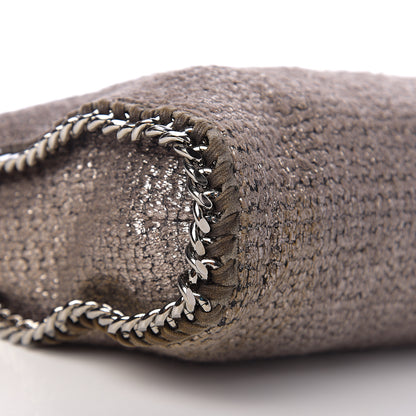 Stella McCartney Metallic Tricot Falabella Fold Over Tote Grey 7 of 8