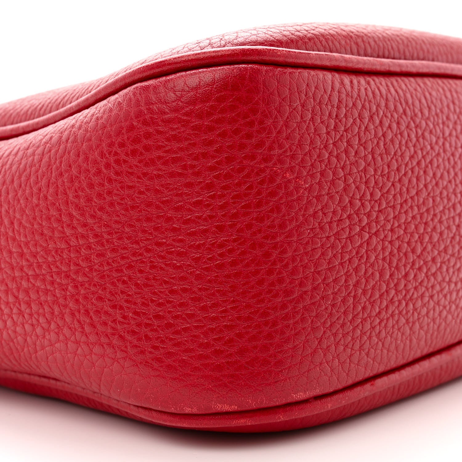 Gucci Pebbled Calfskin Small Soho Disco Bag Tabasco Red 10 of 16