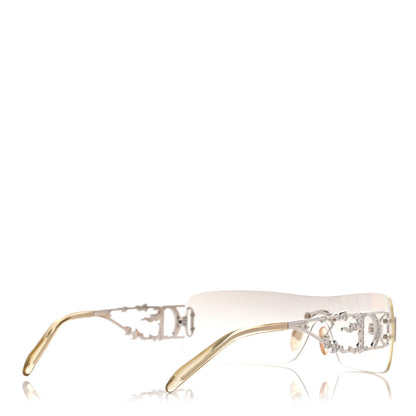 Christian Dior Metal Crystal DiorFire Sunglasses Silver 4 of 7
