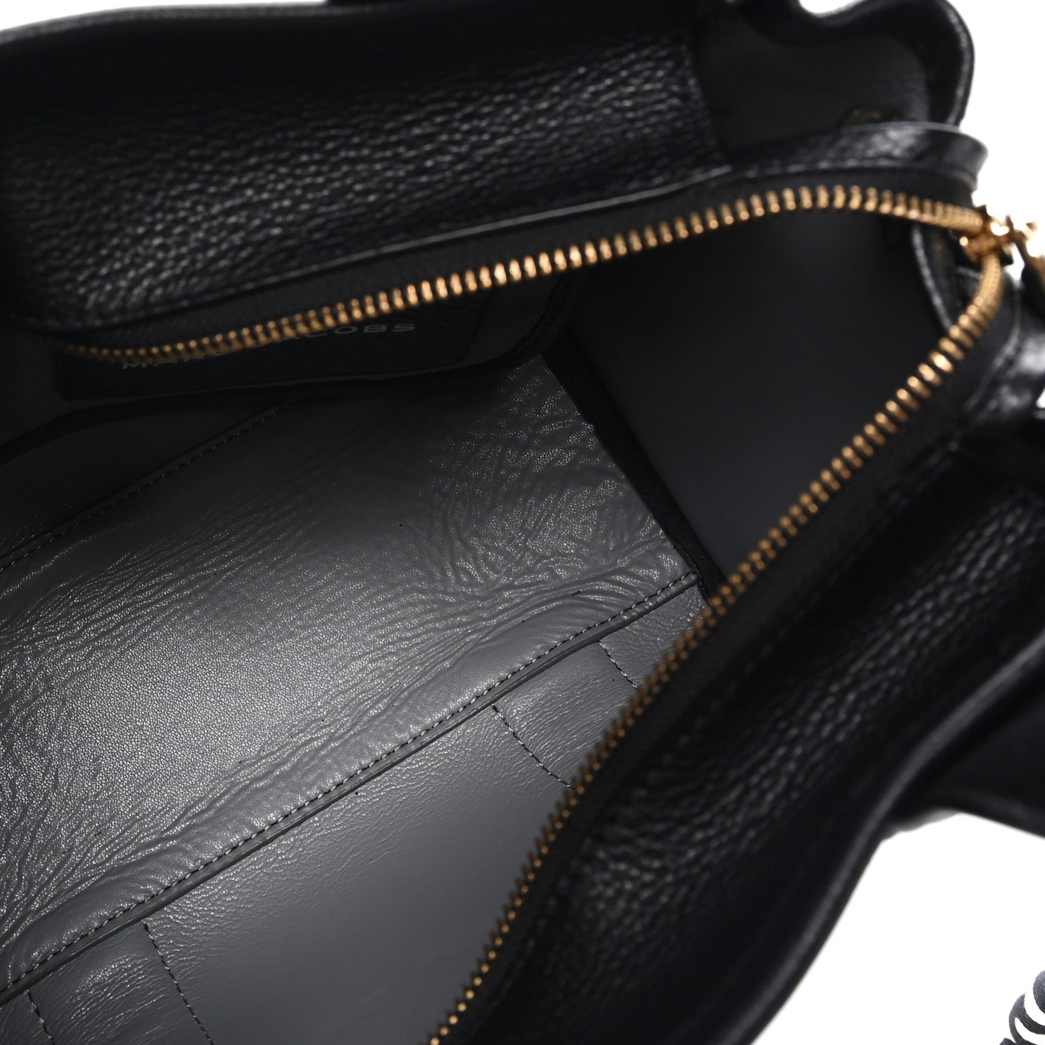 Marc Jacobs Grained Calfskin Small The Tote Bag Black 5 of 9