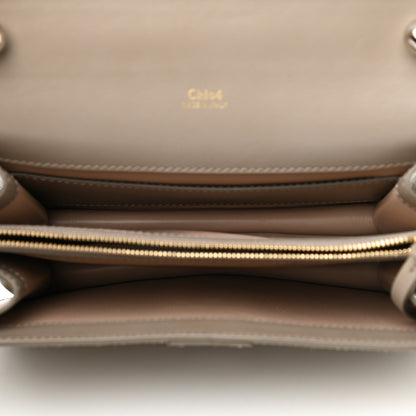 Chloe Shiny Goatskin Calfskin Mini Aby Chain Shoulder Bag Motty Grey 5 of 8