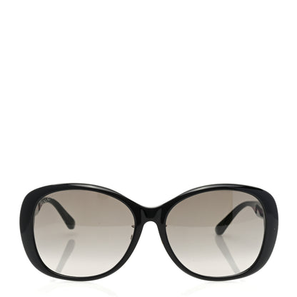 Gucci Acetate Round Eye GG Web Sunglasses GG0849SK Black Red Green 2 of 8