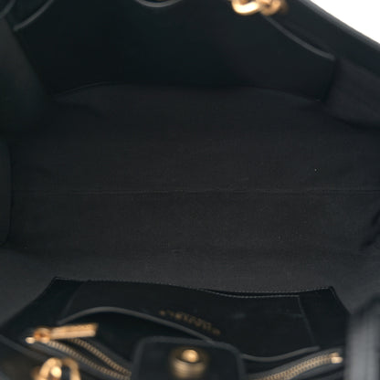 Chanel Calfskin Stitched Large Shopping Tote Black 5 of 10