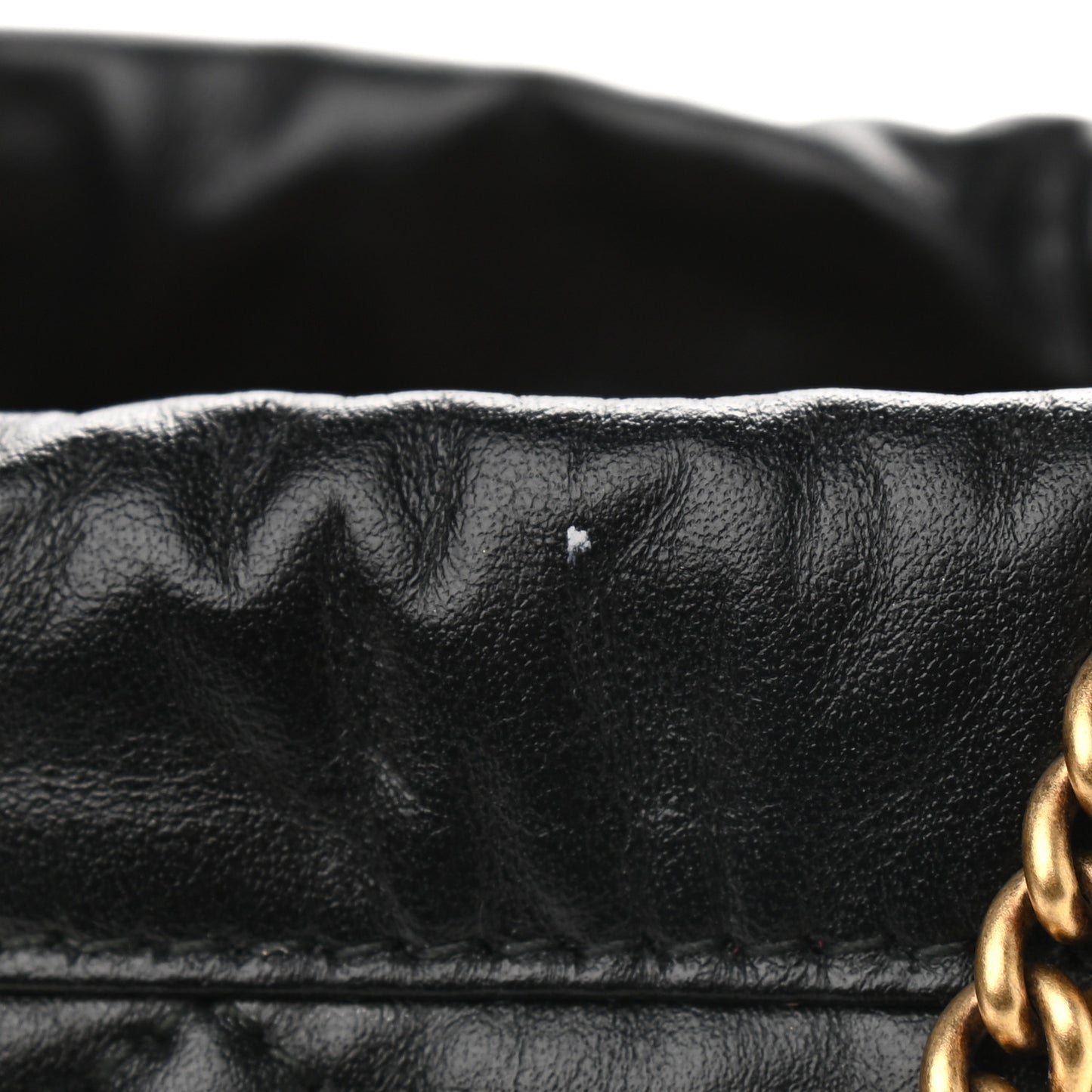 Calfskin Matelasse Mini GG Marmont 2.0 Bucket Bag Black