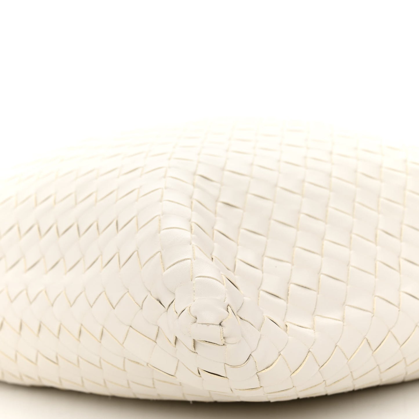 Calfskin Intrecciato Large Hop White