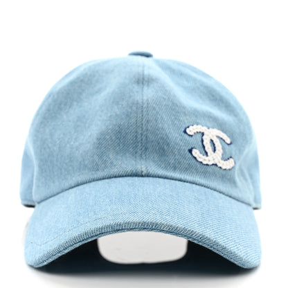 Chanel Denim Cap Hat Blue 3 of 8