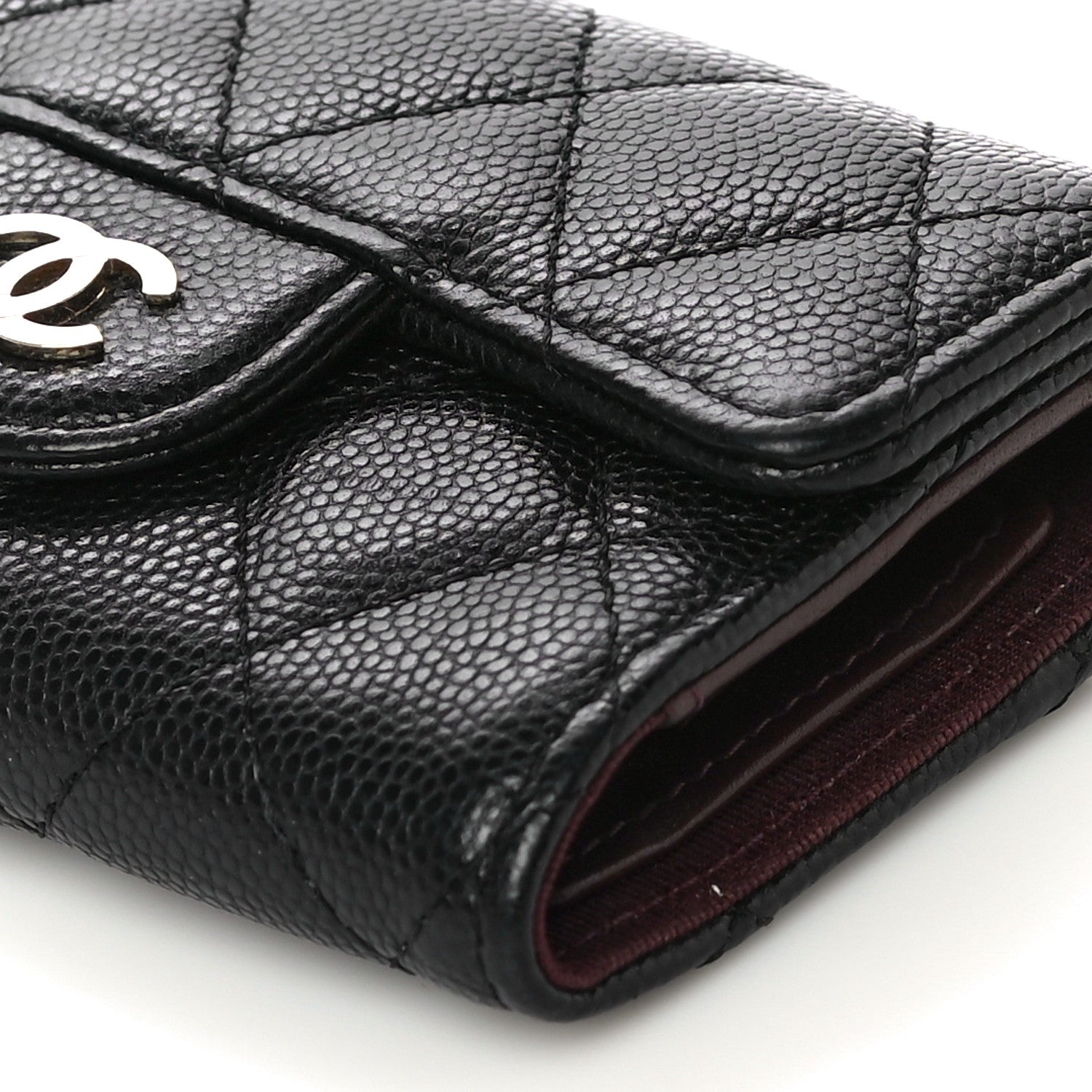 Chanel Caviar Quilted Classic 4 Key Holder Wallet Black 11 of 11