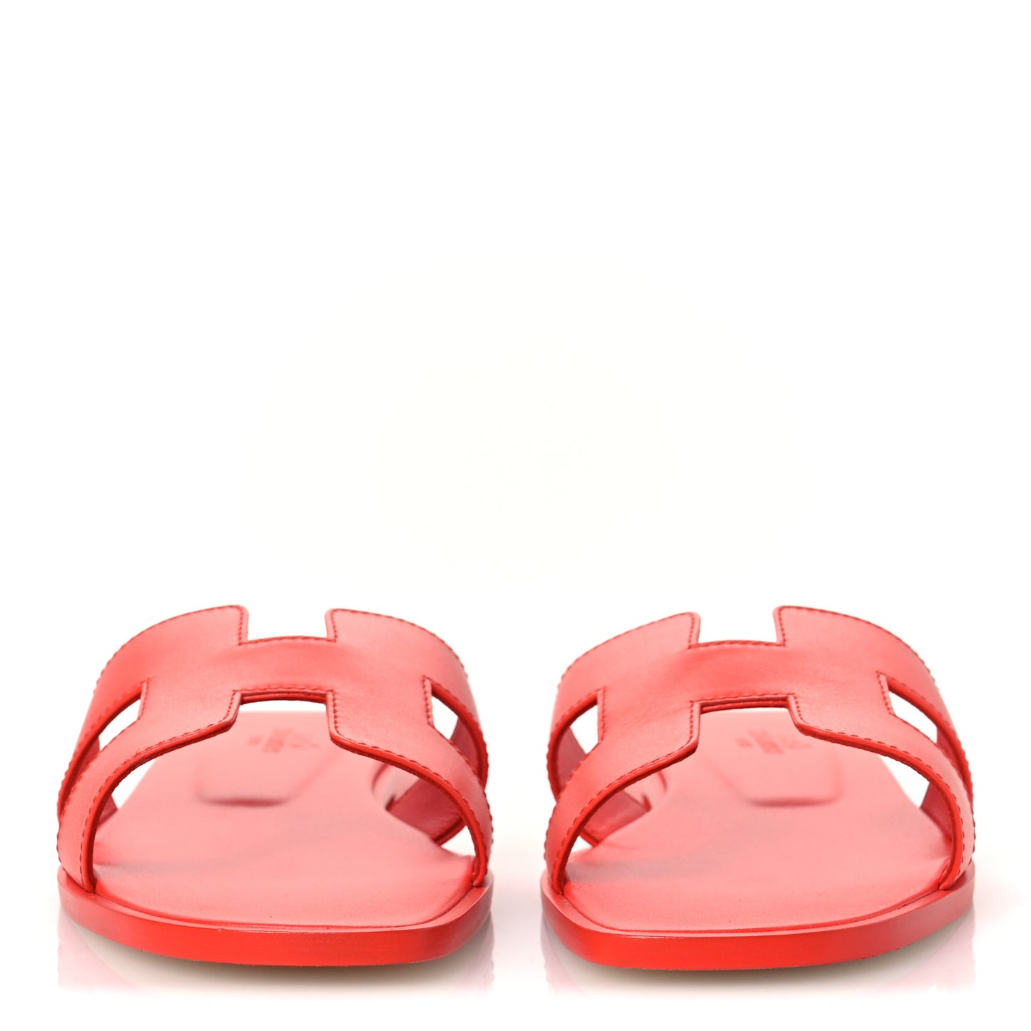 Box Calfskin Oran Sandals 37.5  Rose Vermillon