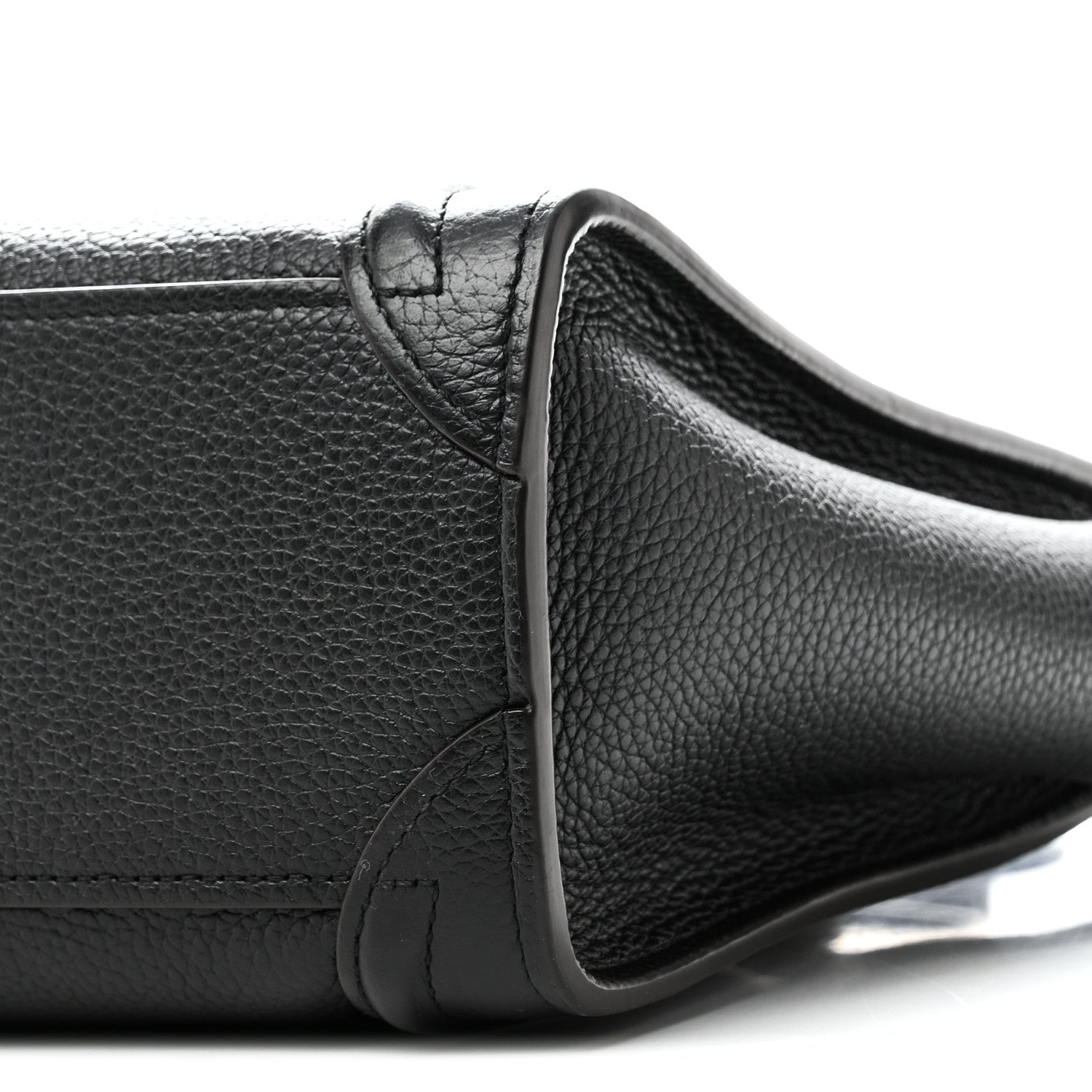 Celine Drummed Calfskin Nano Luggage Black 10 of 10