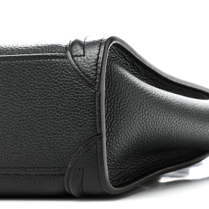 Celine Drummed Calfskin Nano Luggage Black 10 of 10