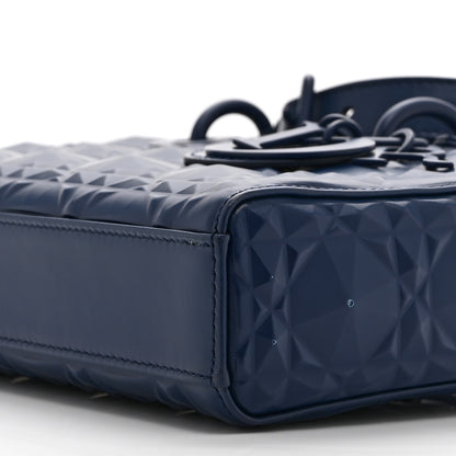 Christian Dior Calfskin Cannage Diamond Medium Lady D-Joy Navy Blue 10 of 10