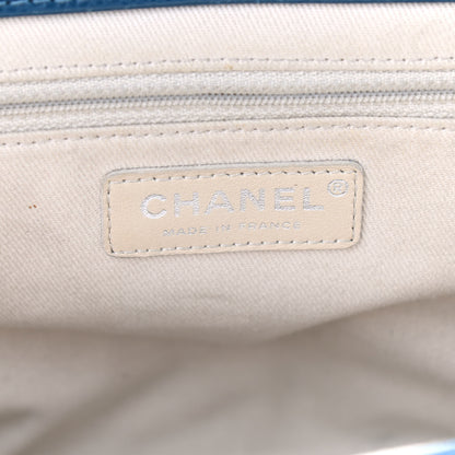 Chanel Caviar Quilted Timeless CC Shopping Tote Blue 6 of 15