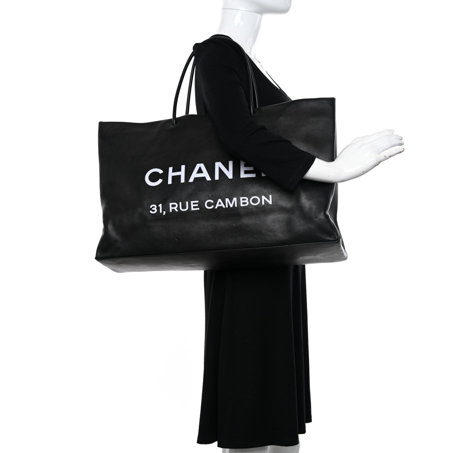 Chanel Calfskin Large Essential 31 Rue Cambon Tote Black 2 of 14