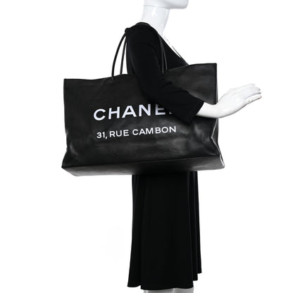 Chanel Calfskin Large Essential 31 Rue Cambon Tote Black 2 of 14