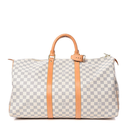 Louis Vuitton Damier Azur Keepall 50 1 of 15
