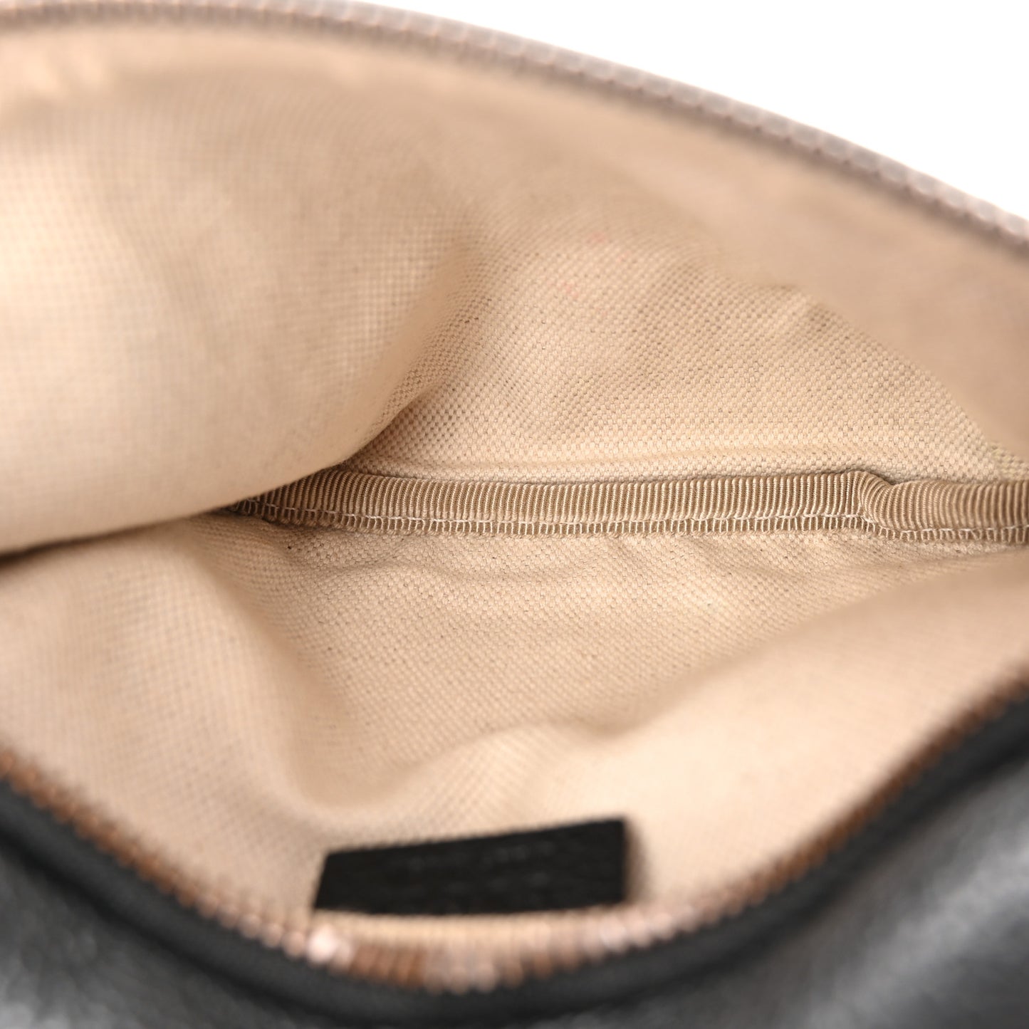 Grained Calfskin Small Logo Belt Bag Black