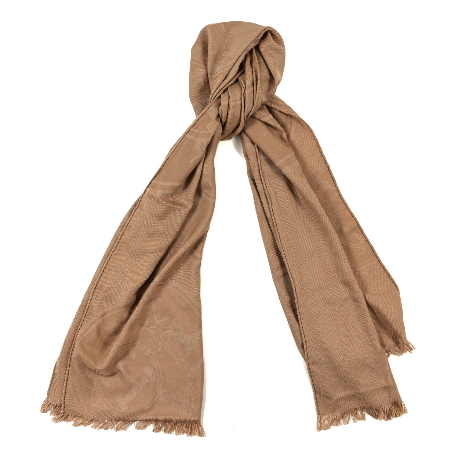 Hermes Cashmere Silk New Libris Confettis D'Ex Stole Kraft 1 of 3