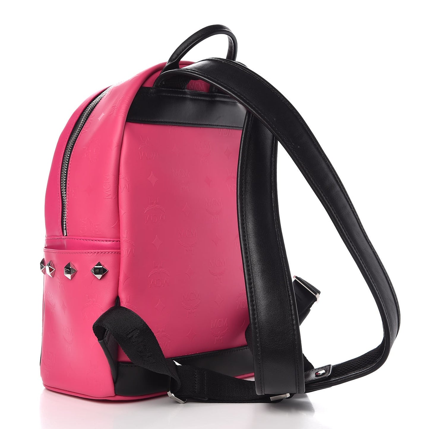 Odeon Studded Small Backpack Beetroot Pink