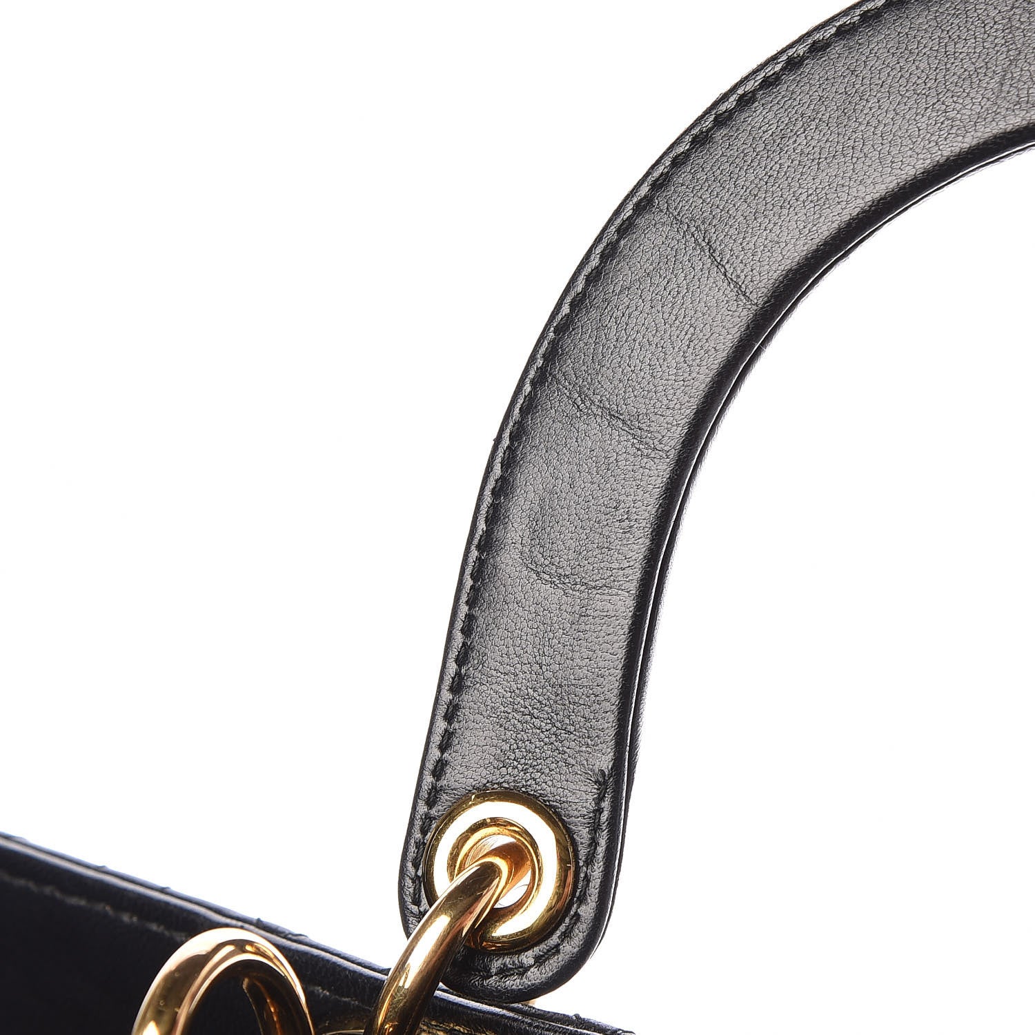 Christian Dior Lambskin Cannage Large Lady Dior Black 17 of 17