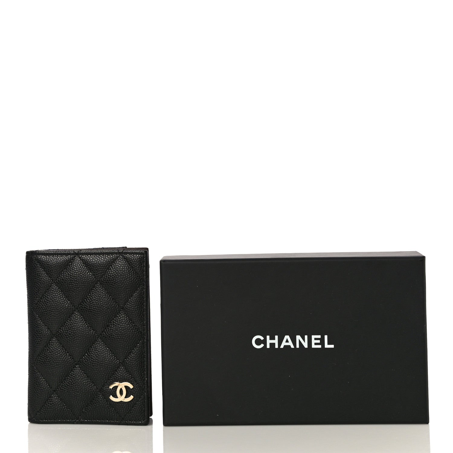 Chanel Caviar Quilted Card Holder Wallet Black 10 of 10