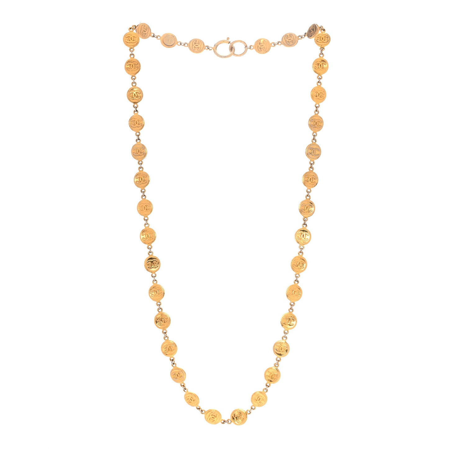 CC Medallions Necklace Gold