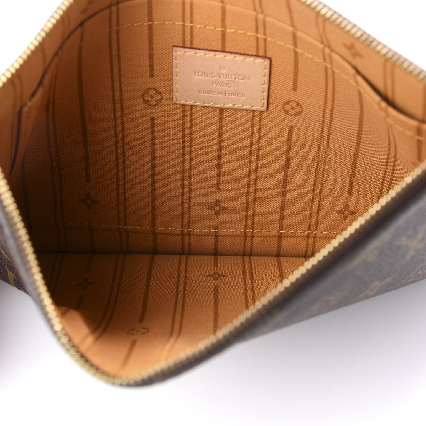 Monogram My LV Heritage Neverfull MM GM Pochette Moutarde White