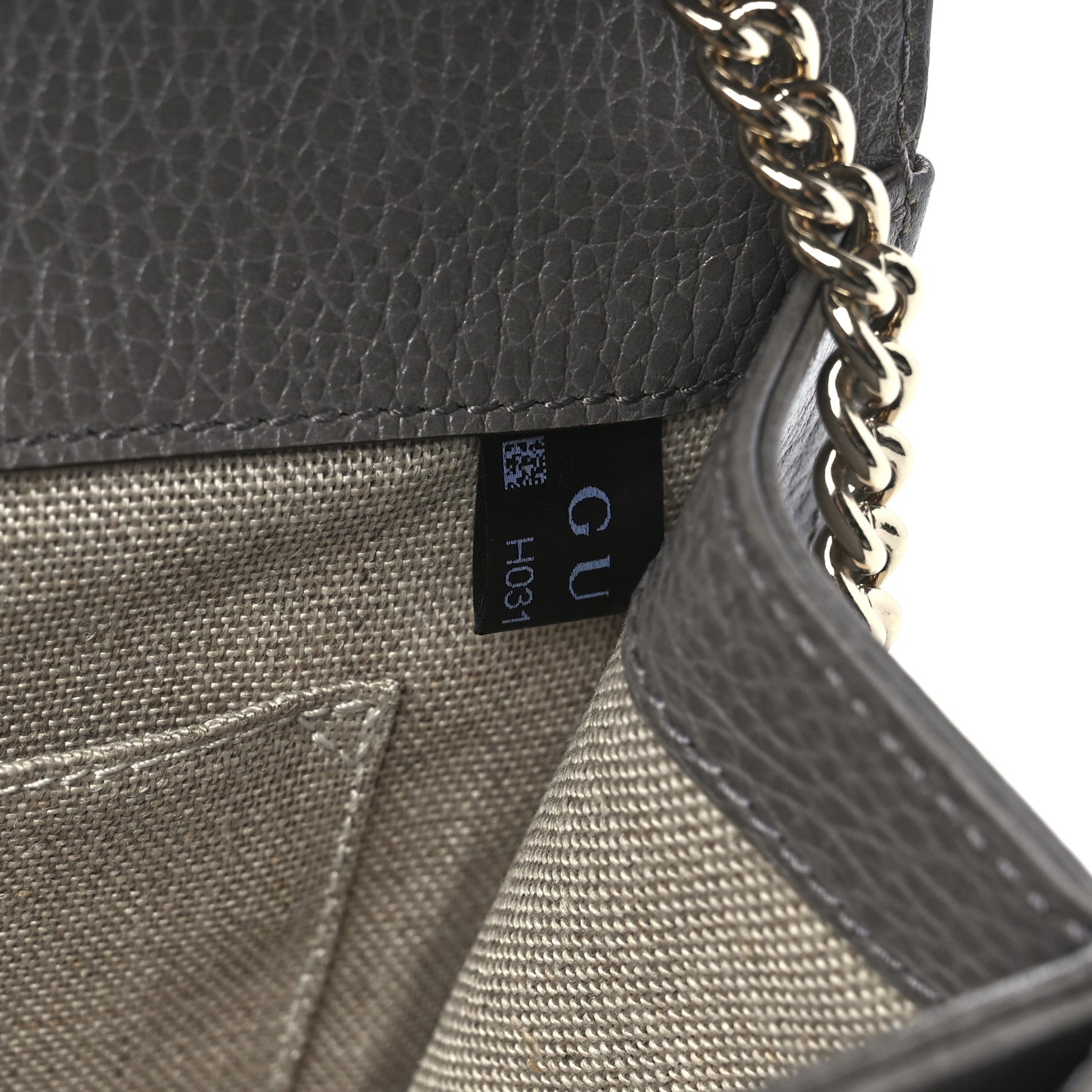 Gucci Dollar Calfskin Small Interlocking G Shoulder Bag Loess 7 of 12