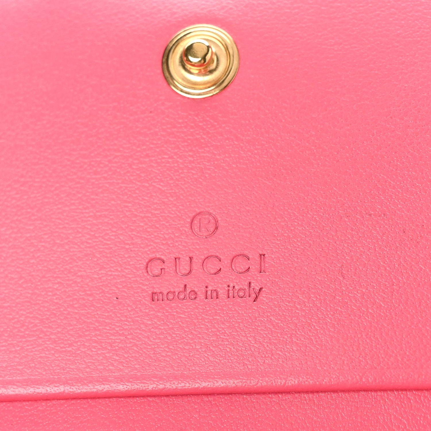 Gucci Calfskin GG Matelasse Card Case Wallet Rhodamine Pink 7 of 10