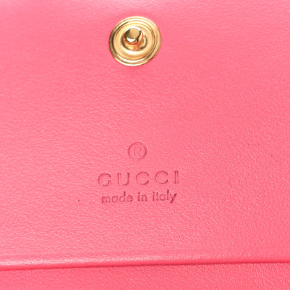 Gucci Calfskin GG Matelasse Card Case Wallet Rhodamine Pink 7 of 10