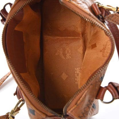 MCM Visetos Mini Boston Bag Cognac 5 of 16