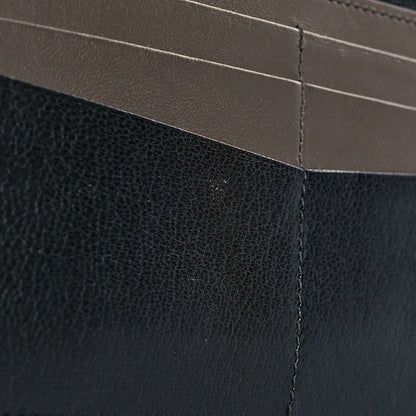 Givenchy Goatskin GV3 Wristlet Zip Card Holder Black Grey 10 of 10