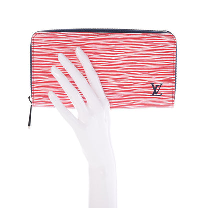 Louis Vuitton Epi Zippy Wallet Denim Red 2 of 7