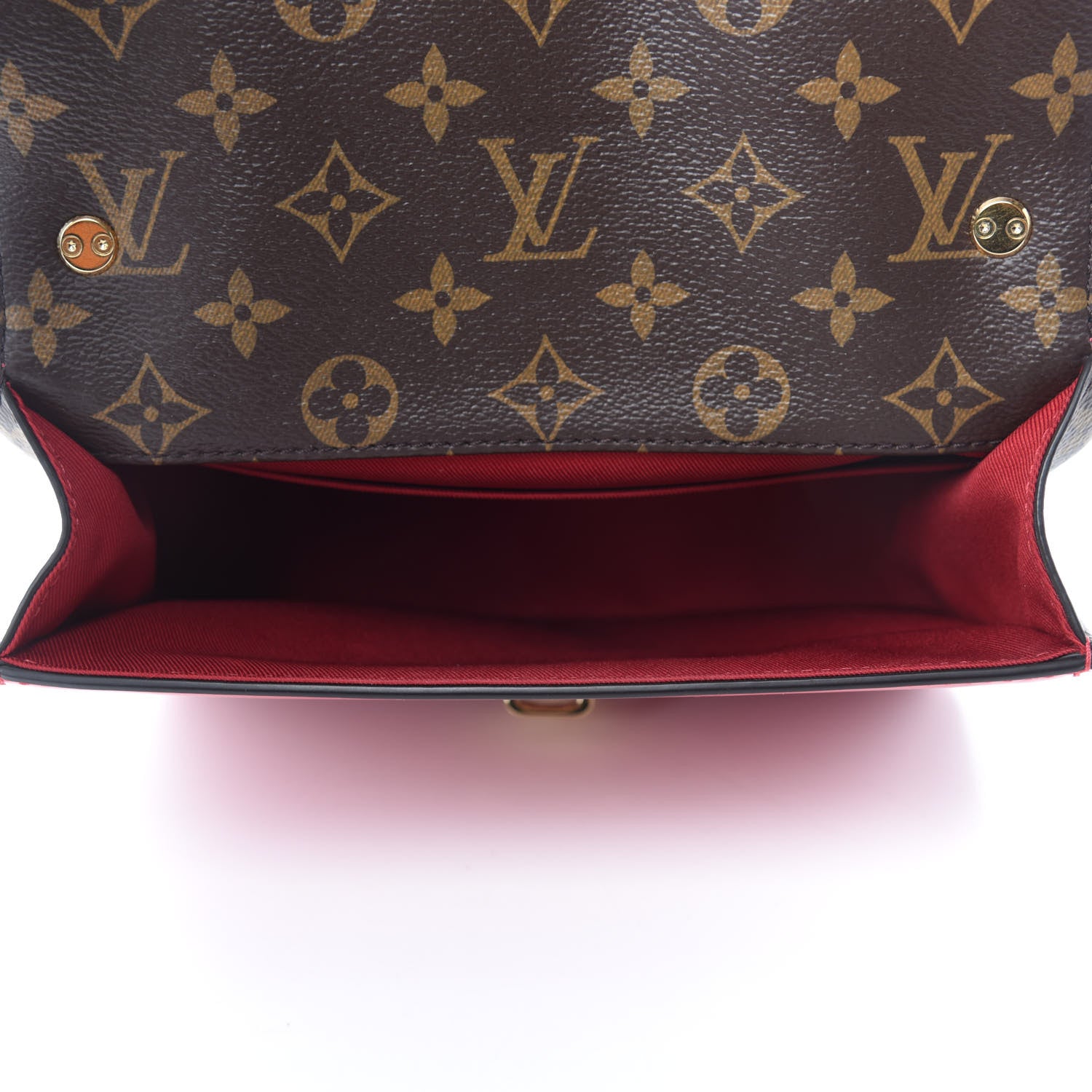 Louis Vuitton Patent Calfskin Monogram Cherrywood BB Scarlet 5 of 11