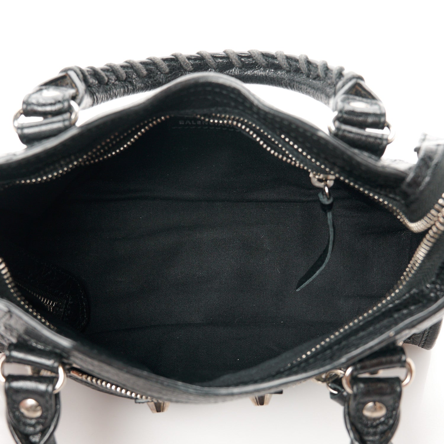 Balenciaga Agneau Classic Silver Hardware Mini City Black 6 of 11