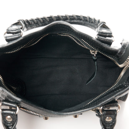 Balenciaga Agneau Classic Silver Hardware Mini City Black 6 of 11