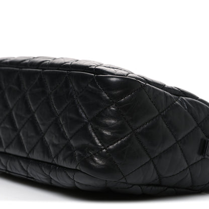 Chanel Aged Calfskin Quilted Medium Reissue Camera Case Black 10 of 10