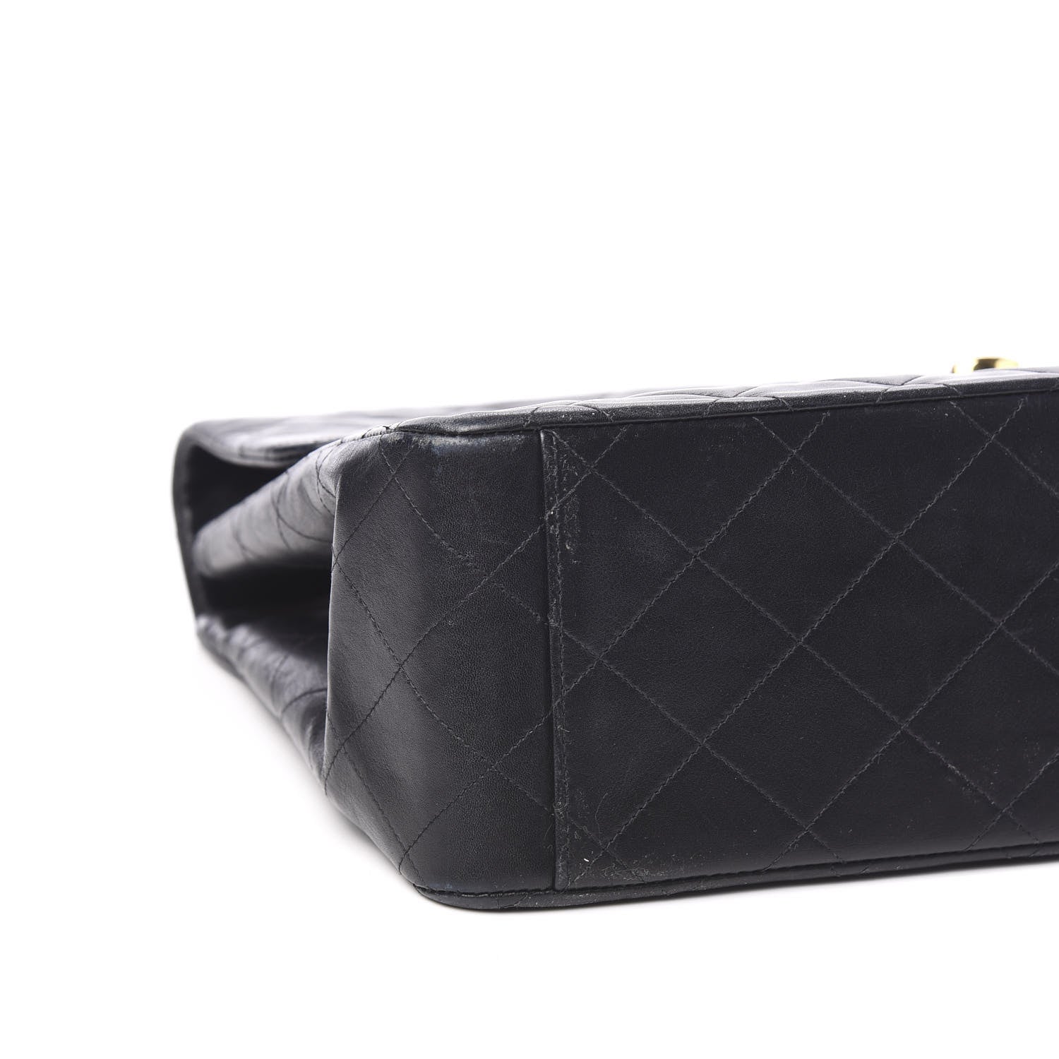 Chanel Lambskin Quilted XL Jumbo Single Flap Black 8 of 11