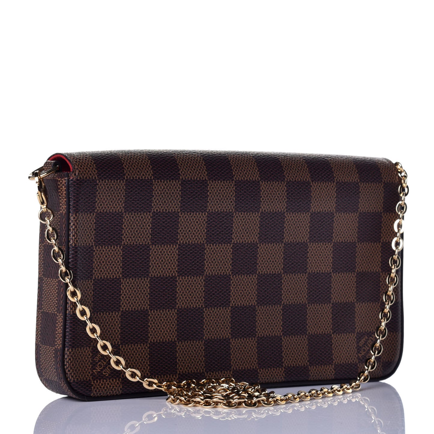 Damier Ebene Pochette Felicie Chain Wallet