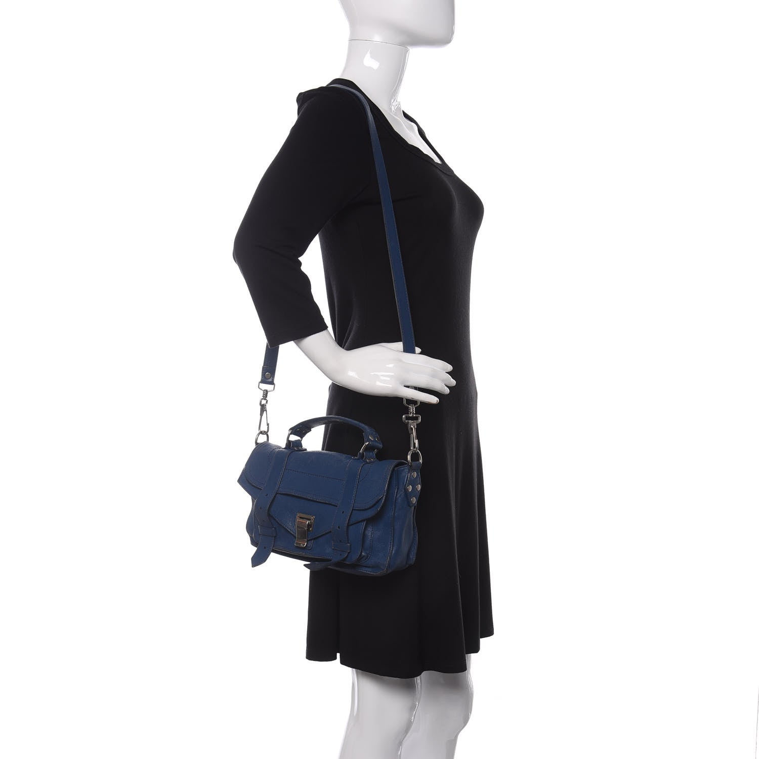 Proenza Schouler Lambskin Tiny PS1 Satchel Peacock 2 of 9