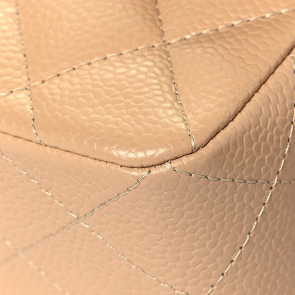 Chanel Caviar Quilted Small Double Flap Beige 10 of 12