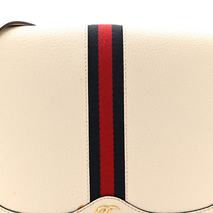 Gucci Textured Calfskin Small Ophidia Flap Messenger Bag Mystic White 8 of 12