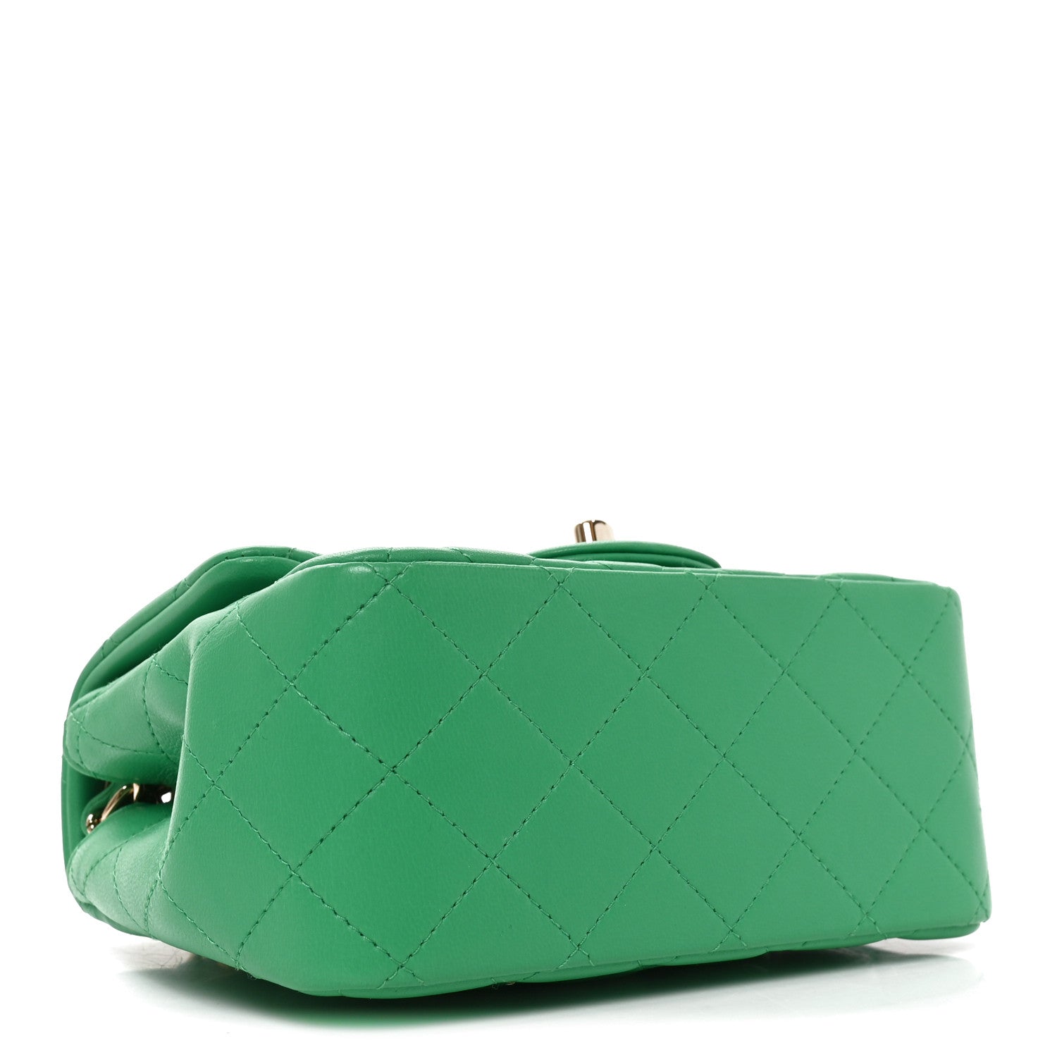 Chanel Lambskin Quilted Mini Square Flap Green 4 of 11