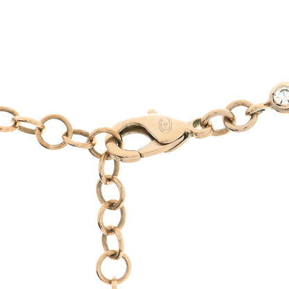 Chanel Crystal CC Chain Short Necklace Gold 4 of 5