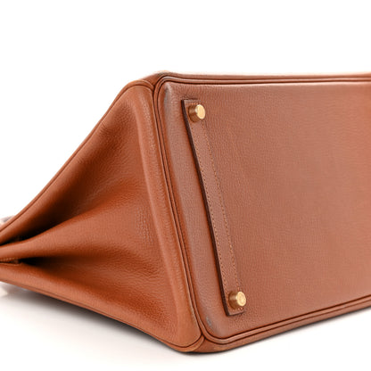 Hermes Buffle Skipper Birkin 35 Marron Glace 9 of 14